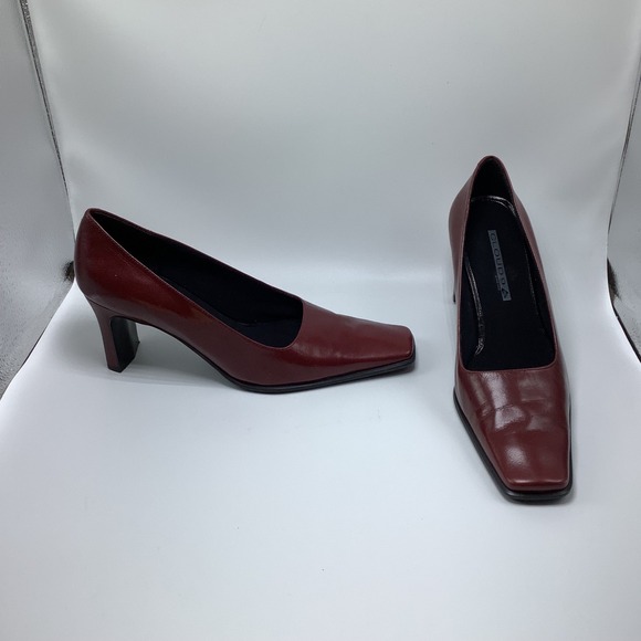 Cloud 9 Shoes - Cloud 9 Burgundy Square Toe Pumps 8.5M